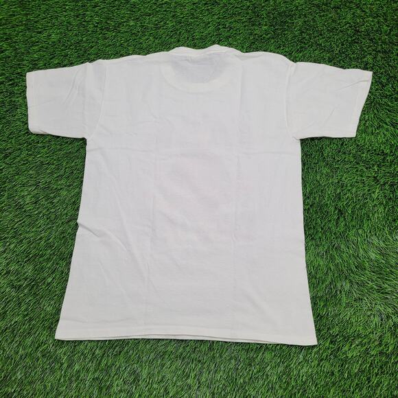 Vintage 90s Who Let the Dogs Out Shirt Medium 20x26 White - Picture 3 of 13